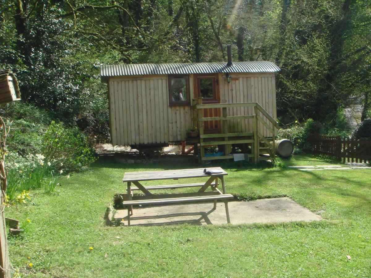 'Morris' The Shepherd'S Hut With Woodland Hot Tub Carmarthen Exterior foto